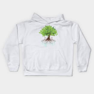 Gaia's Seed (emerald) Kids Hoodie